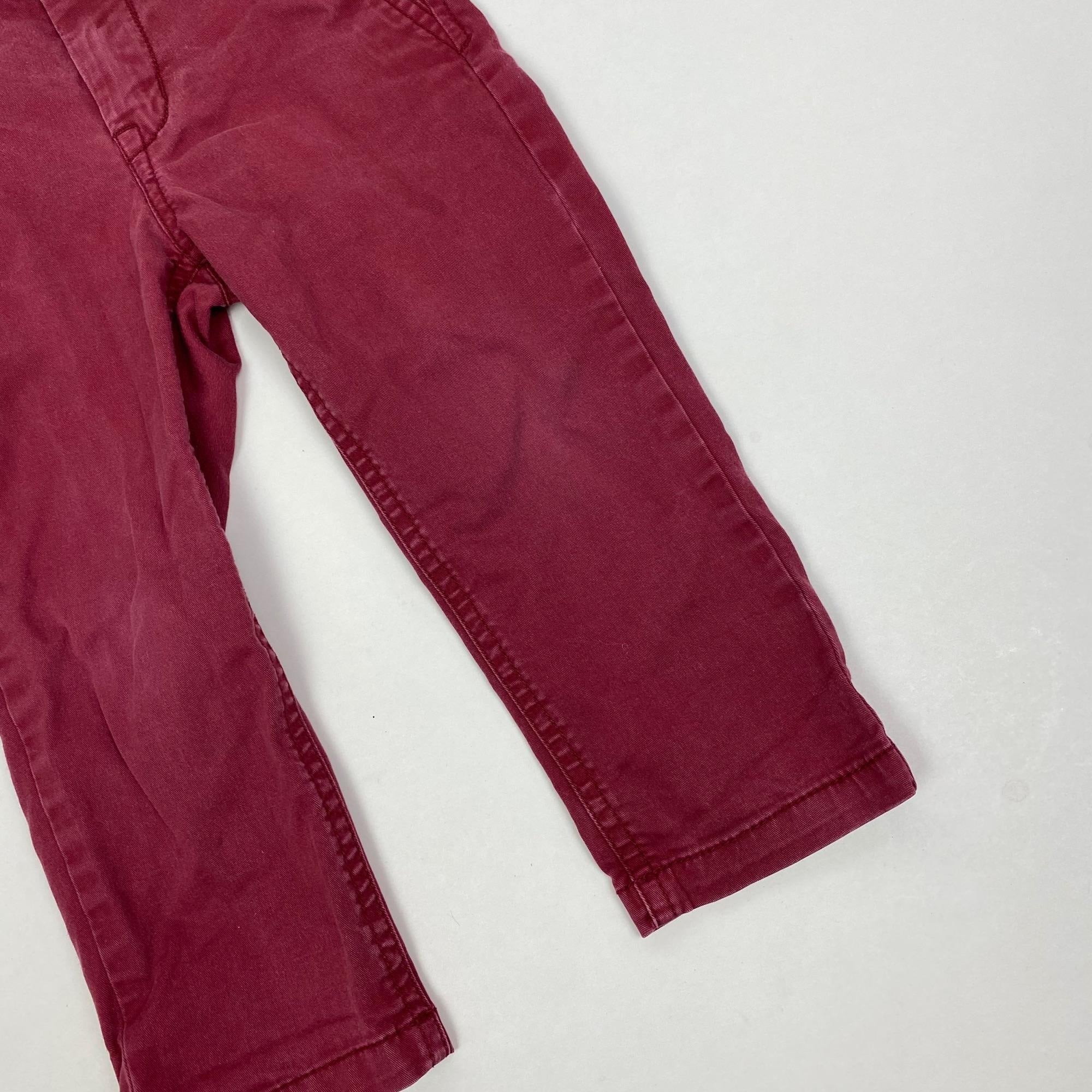 Baby Gap Boys Burgundy Red Khaki Pants 2T